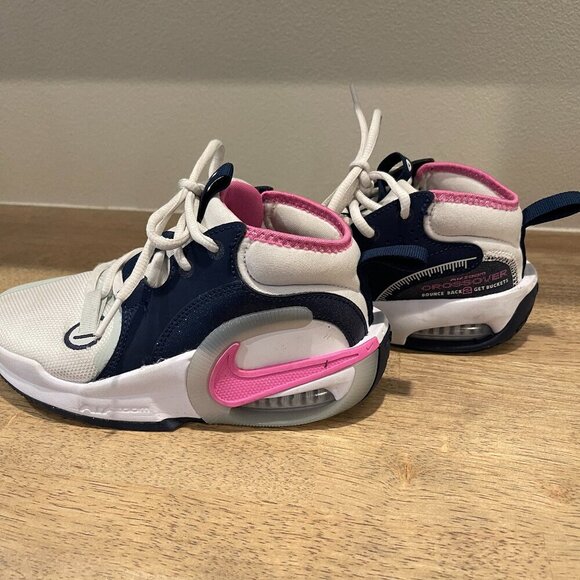 Nike Other - Nike Air Zoom Crossover 2 Kids Basketball Shoes Size 2Y White Navy Pink